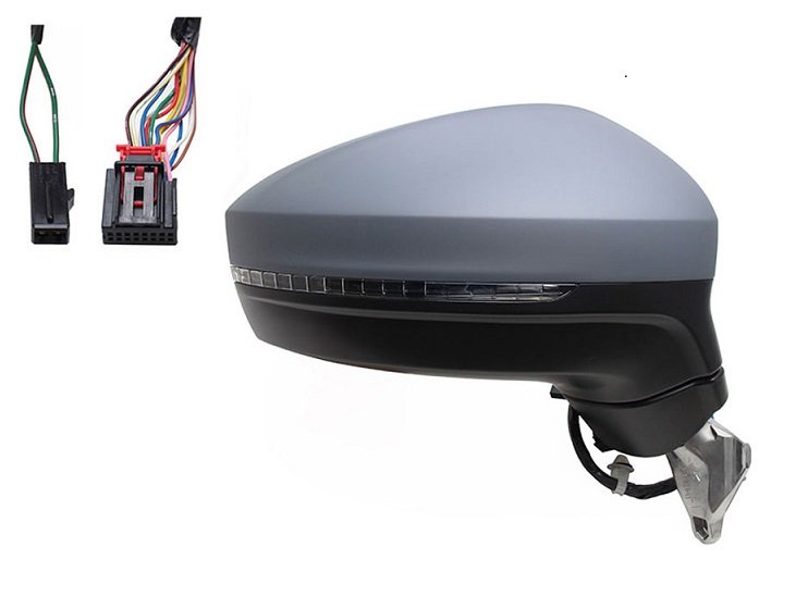 Acceder a la pieza Retrovisor derecho eléctrico, térmico, abatible, imprimado + intermitente + cortesía + memoria