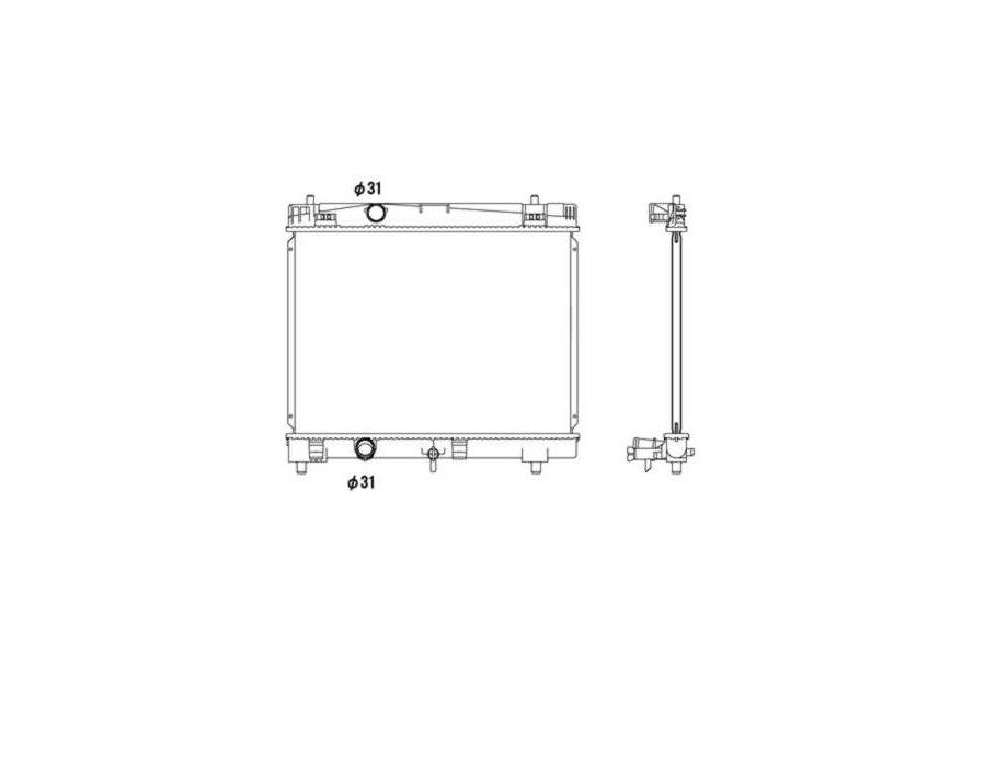 Radiador 1.0L VVTi, GPL - 1.3L VVTi TOYOTA YARIS  pour TOYOTA YARIS  Radiador 1.0L VVTi, GPL - 1.3L VVTi TOYOTA YARIS  pour TOYOTA YARIS