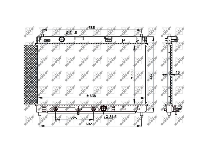 Radiador 1,0L VVTi - 1,3L VVTi TOYOTA YARIS  pour TOYOTA YARIS  Radiador 1,0L VVTi - 1,3L VVTi TOYOTA YARIS  pour TOYOTA YARIS