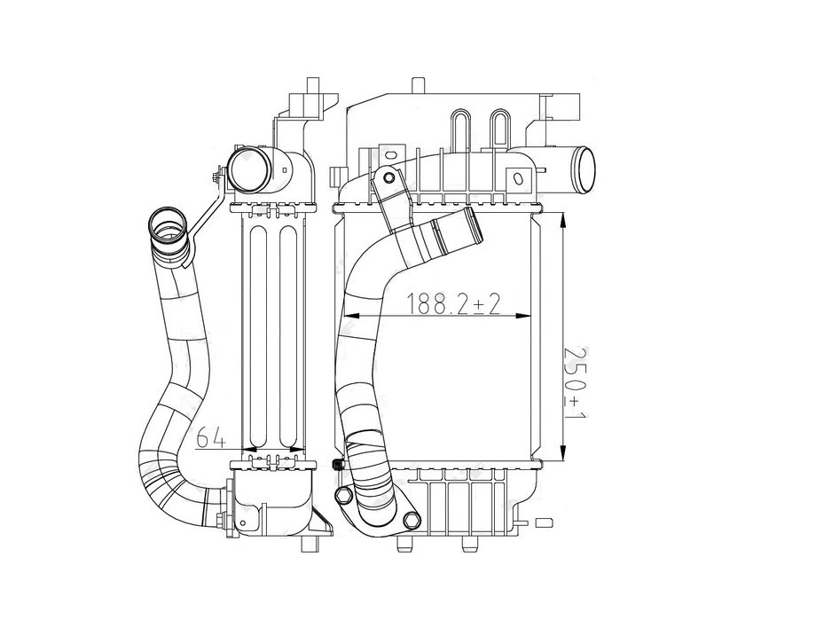 Acceder a la pieza Refrigerador de aire turbo 1,4L