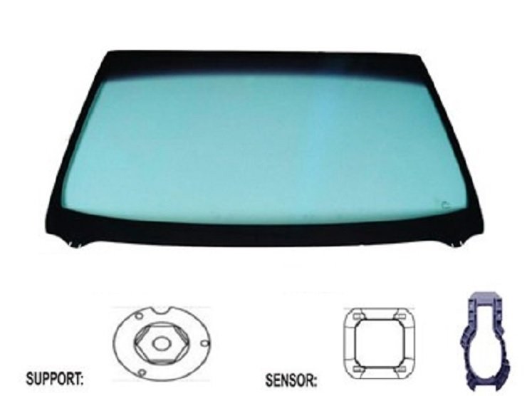 Acceder a la pieza Parabrisas tintado verde acústico + sensor