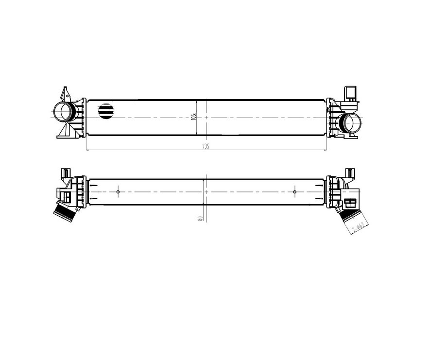 Acceder a la pieza Refrigerador intercambiador aire