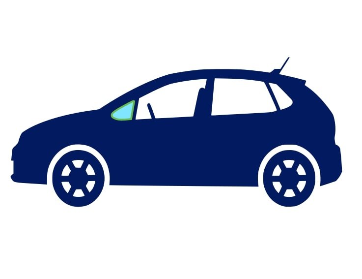 Acceder a la pieza Ventanilla lateral fija delantera lateral izquierda tintado verde