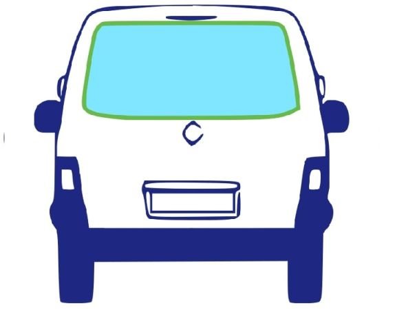 Acceder a la pieza Luneta trasera tintado verde 1pta Acceder a la pieza Luneta trasera tintado verde 1pta