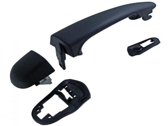 Acceder a la pieza Manilla delantera/trasera derecha negra con embellecedor