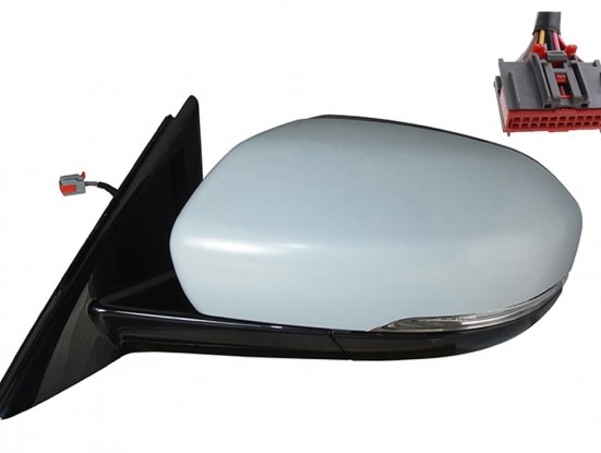 Retrovisor izquierdo eléctrico imprimado convexo, térmico + intermitente + sonda (8 pins) LAND ROVER EVOQUE  pour LAND ROVER EVOQUE Retrovisor izquierdo eléctrico imprimado convexo, térmico + intermitente + sonda (8 pins) LAND ROVER EVOQUE  pour LAND ROVER EVOQUE