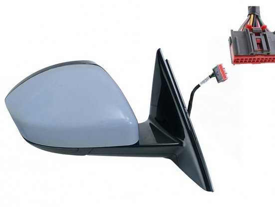Retrovisor derecho eléctrico, imprimado, térmico, convexo + intermitente (6 pins) LAND ROVER EVOQUE  pour LAND ROVER EVOQUE Retrovisor derecho eléctrico, imprimado, térmico, convexo + intermitente (6 pins) LAND ROVER EVOQUE  pour LAND ROVER EVOQUE