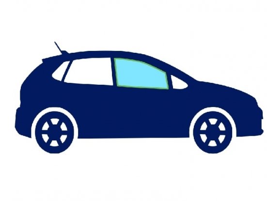 Acceder a la pieza Ventanilla lateral delantera lateral derecha tintado verde