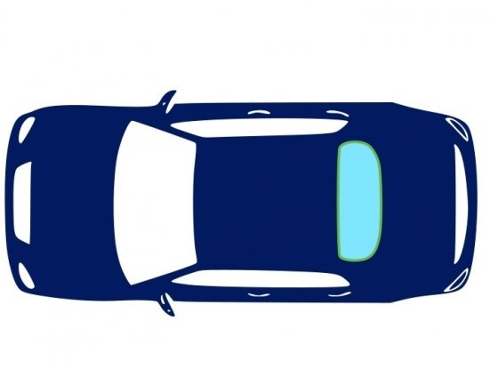 Acceder a la pieza Luna trasera trasera térmico tintado gris polarizada