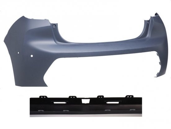 Parachoques trasero superior imprimado + 4 sensores + camara pour PEUGEOT 208 Parachoques trasero superior imprimado + 4 sensores + camara pour PEUGEOT 208