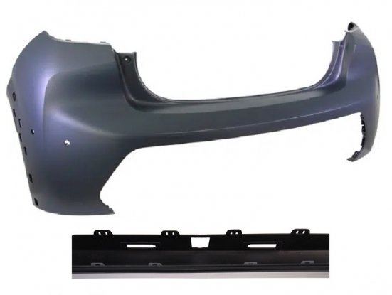 Parachoques trasero superior imprimado + 4 sensores + camara GT Line pour PEUGEOT 208 Parachoques trasero superior imprimado + 4 sensores + camara GT Line pour PEUGEOT 208