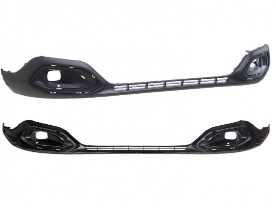 Acceder a la pieza Parachoques delantero inferior negro