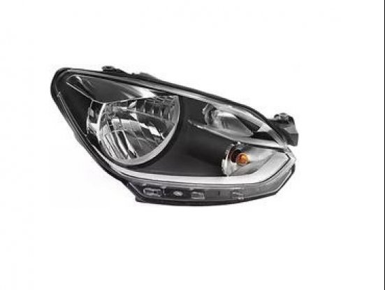 Acceder a la pieza Faro derecho H4 negro - borde cromado (sin motor)