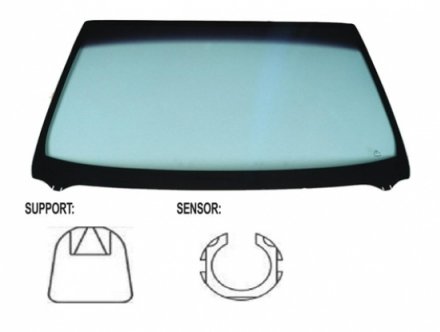 Acceder a la pieza Parabrisas tintado verde control solar