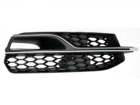 Acceder a la pieza Rejilla derecha parachoques delantero negra con moldura plata [S3]