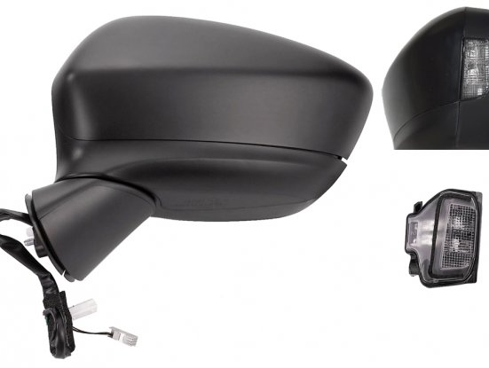 Retrovisor izquierdo eléctrico, imprimado, térmico + piloto gran ángulo 6 pins MAZDA CX-5  pour MAZDA CX-5 Retrovisor izquierdo eléctrico, imprimado, térmico + piloto gran ángulo 6 pins MAZDA CX-5  pour MAZDA CX-5