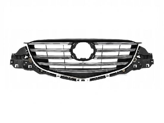 Acceder a la pieza Rejilla gris brillante con moldura cromada