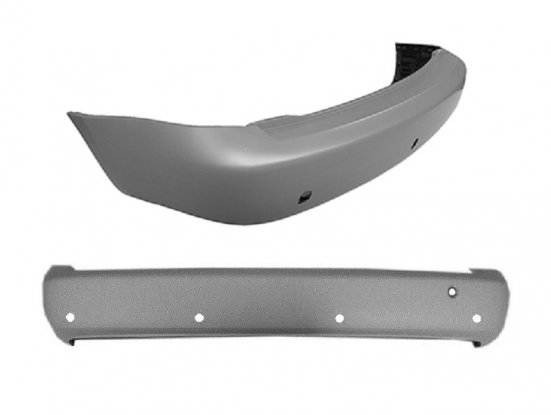 Acceder a la pieza Parachoques trasero imprimado 4 sensores [Van - Combi] corto