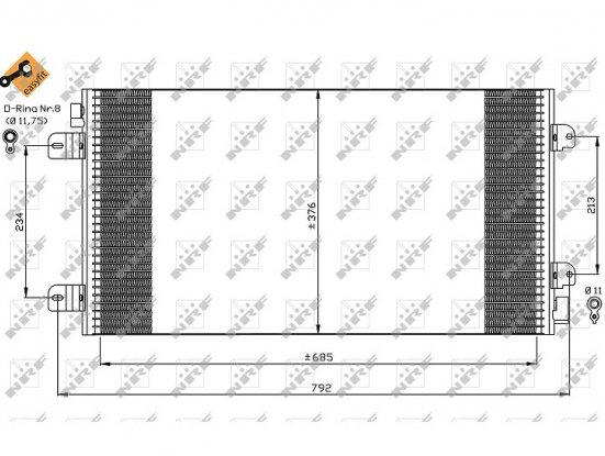 Condensador climatización 1, 9LDCI /2, 2LDCI /2, 5LDCI /3, 0LDCI RENAULT MASTER Dimensiones haz : Longitud 685mm x Ancho 376mm x Grosor 16mm.  pour RENAULT MASTER Condensador climatización 1, 9LDCI /2, 2LDCI /2, 5LDCI /3, 0LDCI RENAULT MASTER Dimensiones haz : Longitud 685mm x Ancho 376mm x Grosor 16mm.  pour RENAULT MASTER