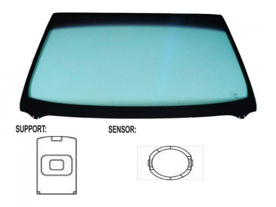 Acceder a la pieza Parabrisas tintado verde + sensor