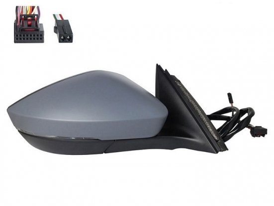 Acceder a la pieza Retrovisor derecho eléctrico térmico abatible imprimado + piloto + cortesía + electrocrómico + memoria