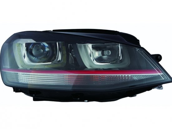 Acceder a la pieza Faro derecho eléctrico + luz de día + motor, LED y Xenon (Negro) (Variant)