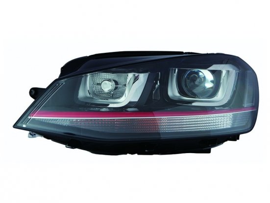 Acceder a la pieza Faro izquierdo eléctrico + luz de día + motor, Xenon (Negro) (GTI)