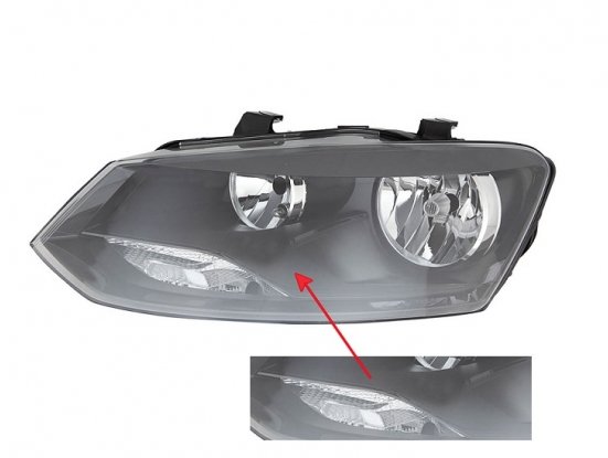 Acceder a la pieza Faro izquierdo H7+H7 [Negro]