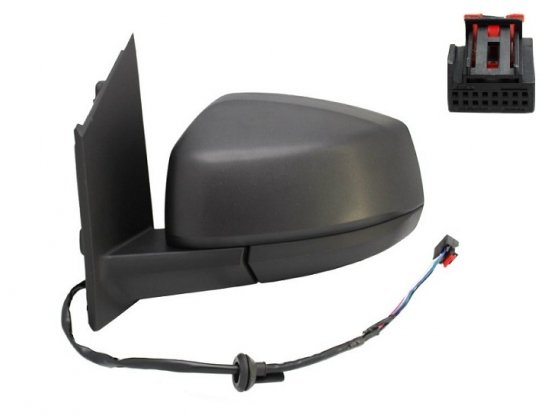 Retrovisor izquierdo eléctrico térmico VOLKSWAGEN CADDY Completo, con carcasa negra y cristal convexo. Ajuste interior eléctrico, térmico, abatible manualmente con conector 5 pins.  pour VOLKSWAGEN CADDY Retrovisor izquierdo eléctrico térmico VOLKSWAGEN CADDY Completo, con carcasa negra y cristal convexo. Ajuste interior eléctrico, térmico, abatible manualmente con conector 5 pins.  pour VOLKSWAGEN CADDY