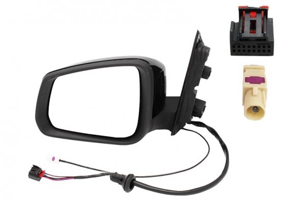 Retrovisor derecho eléctrico abatible térmico negro brillante antena AM/FM VOLKSWAGEN CADDY  pour VOLKSWAGEN CADDY Retrovisor derecho eléctrico abatible térmico negro brillante antena AM/FM VOLKSWAGEN CADDY  pour VOLKSWAGEN CADDY