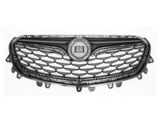 Acceder a la pieza Rejilla del radiador negra