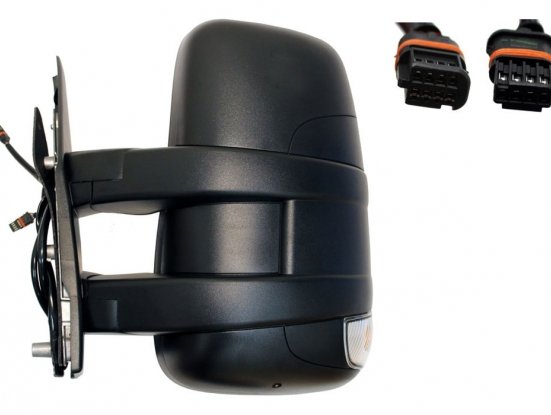 Acceder a la pieza Retrovisor izquierdo eléctrico convexo, térmico, intermitente (brazo corto - 9 pines)