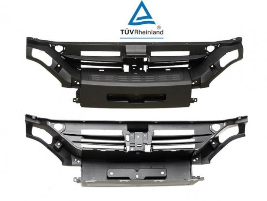 Acceder a la pieza Parachoques delantero central negro