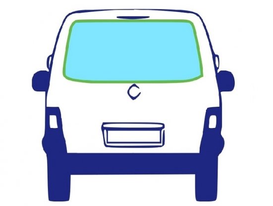 Acceder a la pieza Luneta trasera tintado verde térmica [Portón]