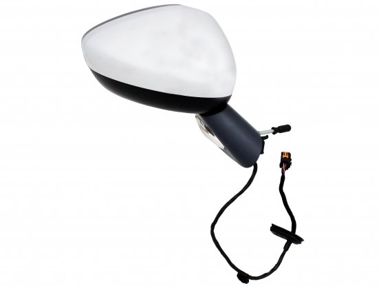 Acceder a la pieza Retrovisor derecho eléctrico cromado, convexo, térmico, con intermitente, sonda y base negra (9 pines)