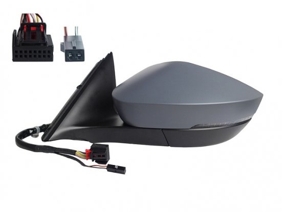 Acceder a la pieza Retrovisor izquierdo eléctrico, térmico, abatible, imprimado + intermitente + cortesía + memoria + side