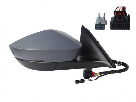 Acceder a la pieza Retrovisor derecho eléctrico, térmico, abatible, imprimado + intermitente + cortesía + memoria + side