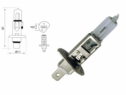 Acceder a la pieza Lámpara H1 12V, 55W (caja 1 ud.)