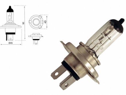 Acceder a la pieza Lámpara H4 12V 60/55W (blister 1 ud.)