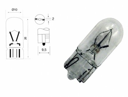 Acceder a la pieza Lote 10 bombillas W5W 12V (blister)