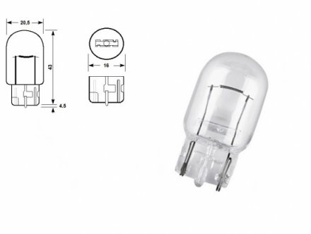 Acceder a la pieza Lote 10 bombillas W21W 12V (blister)