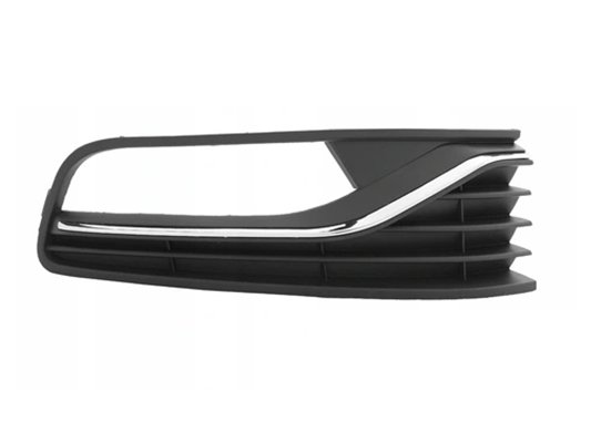 Acceder a la pieza Rejilla derecha parachoques delantero con agujeros antinieblas y moldura cromada