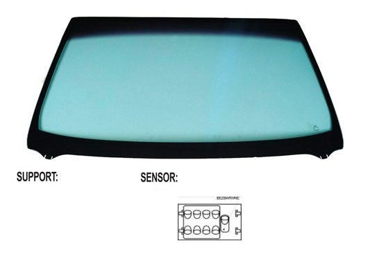 Acceder a la pieza Parabrisas tintado verde control solar + sensor