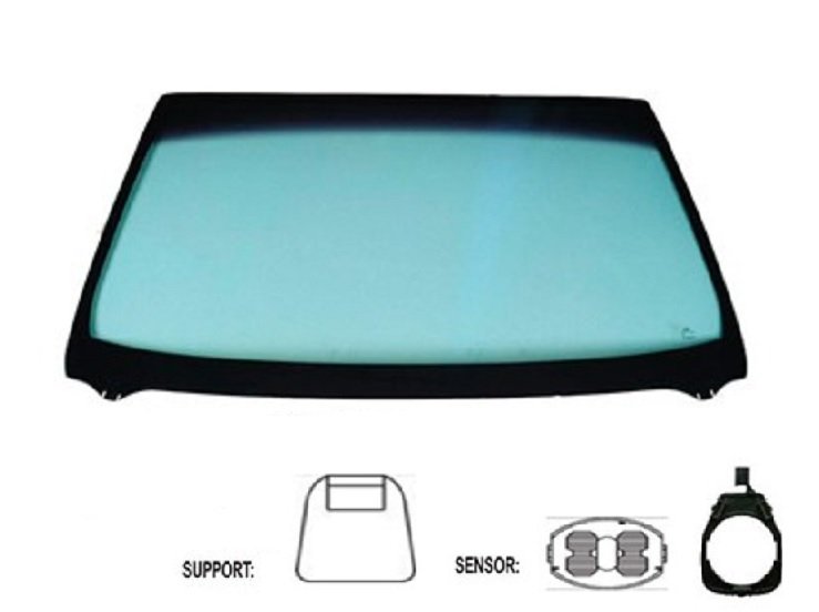 Acceder a la pieza Parabrisas tintado verde + sensor