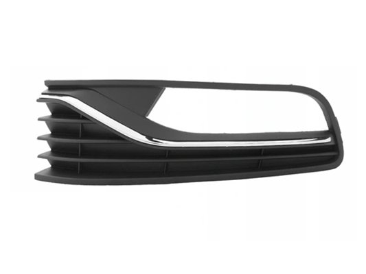 Rejilla izquierda parachoques delantero con agujero antinieblas y moldura cromada pour VOLKSWAGEN POLO   pour VOLKSWAGEN POLO