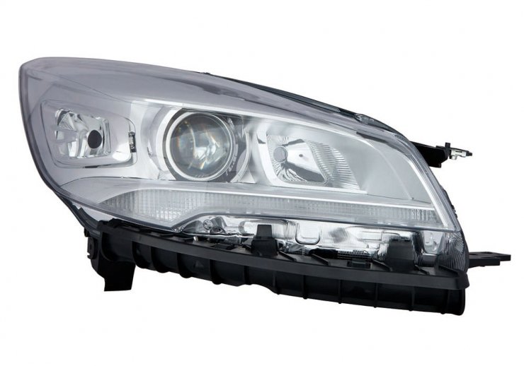 Acceder a la pieza Faro eléctrico derecho cromado con motor LED