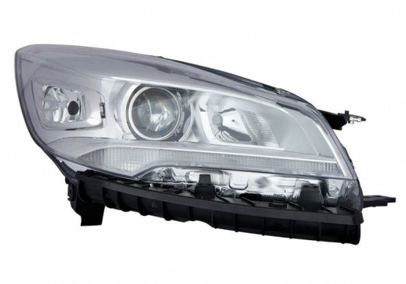 Acceder a la pieza Faro eléctrico derecho cromado con motor LED Acceder a la pieza Faro eléctrico derecho cromado con motor LED
