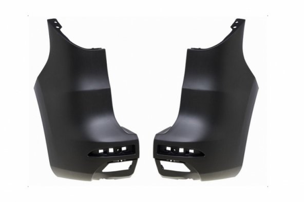 Acceder a la pieza Juego puntas parachoques traseras negras 1pta