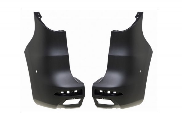 Acceder a la pieza Juego puntas parachoques traseras negras 1pta sensor