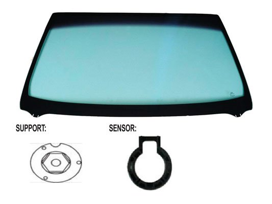 Acceder a la pieza Parabrisas tintado verde acústico + sensor